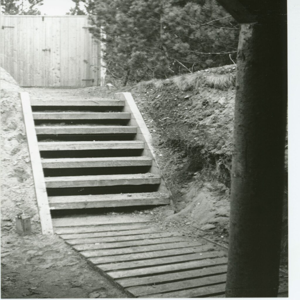 Foto: Nedgangen til skydeskuret, 1946 - 1949