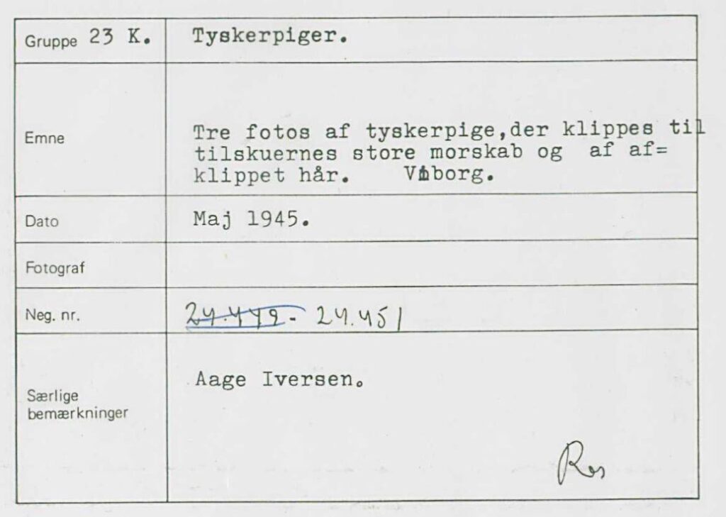 Fil4Klipning af tyskerpige i Viborg
